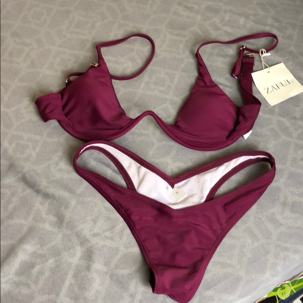 New zaful bikini in merlot